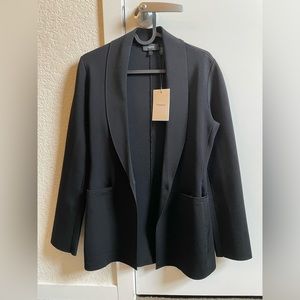 NWT Theory Women's Etiennette Knit Blazer Suit Jacket Black size P